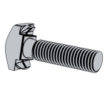 标準YJT 1014 (C) YJT1014 1014YJT 單肋T型螺栓 C型