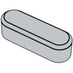 美标ASME/ANSI B18.25.3M - 1998 (R2008) ASM 米制平键