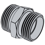 日标JIS B2351-1 (S) - 2000 JIS2351-1 2351- 卡套式直通管接頭 (直通中間接頭) [表5]
