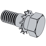國標GB 9074.16 - 1988 GB9074.16 9074.16GB 六角頭螺栓和外鋸齒鎖緊墊圈組合件