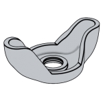 日标JIS B1185 (Type 3) - 2010 JIS1185 1185 沖壓式蝶形螺母