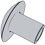 日标JIS B1215 (T2) - 1976 JIS1215 1215JIS 大圓頭半空心鉚釘 [表2]