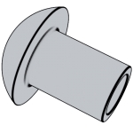 日标JIS B1215 (T1) - 1976 JIS1215 1215JIS 小圓頭半空心鉚釘 [表1]