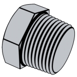 英标BS EN 10241 (T17) - 2000 BS EN10241 10 钢制螺纹管件 表17 - 六角头螺塞