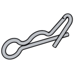 日标JIS B1360 (SPA2) - 2006 JIS1360 1360JI R型銷, 彈簧銷 - SPA2型