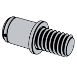 标准YJT 8001 YJT8001 8001YJT 平头铆螺柱 (拉铆螺钉) [原 YJT-1008]