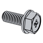 國標GB 9074.11 - 1988 GB9074.11 9074.11GB 十字槽凹穴六角頭螺栓和平墊圈組合件