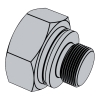 液壓傳動連接 帶米制螺紋和O形圈密封的油口和螺柱端 第4部分：外六角螺塞