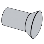 英标BS 275 (-8) - 1927 BS275 275BS 45°半沉头铆钉（直径1/2至1¾英寸）