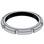 德标DIN 70852 - 1989 DIN70852 70852DIN 用锁紧片锁的开槽螺母(圆螺母)