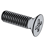 俄标GOST 10619 - 1980 GOST10619 10619GOST 金屬和塑料用自攻沉頭螺釘 [開槽 十字槽]