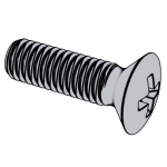 德标DIN 7500 (NE) - 1995 DIN7500 7500DIN 十字槽半沉头自挤锁紧自攻钉