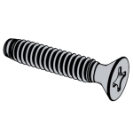 美标ASME B18.6.4 - 1998 (R2005) ASME18.6.4 II型十字槽沉头自攻螺钉 C型(统一螺纹) [Table 12]