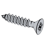 美标ASME B18.6.4 - 1998 (R2005) ASME18.6.4 IA型米字槽沉头自攻螺钉 AB型 [Table 11]