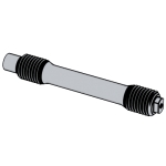 國标GB /T13807.2 (SD) - 2008 GB13807.2 138 腰狀杆螺柱連接副 SD 型一一短螺紋和定位端（兩端均配罩螺母）