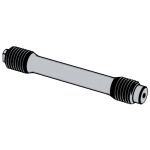 德标DIN 2510-4 (GS) - 1971 DIN2510-4 2510- 腰状杆 双头螺柱 GS 型