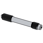 德标DIN 2510-4 (HR) - 1971 DIN2510-4 2510- 腰狀杆 雙頭螺柱 HR 型