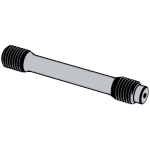 德标DIN 2510-4 (GQ) - 1971 DIN2510-4 2510- 腰狀杆 雙頭螺柱 GQ 型