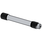 德标DIN 2510-4 (HQ) - 1971 DIN2510-4 2510- 腰狀杆 雙頭螺柱 HQ 型