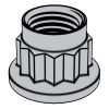 12角头耐热锁紧螺母