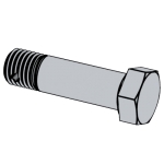 航空HB 1-105 - 2002 HB105 105HB 光杆公差帶h8短螺紋小六角頭螺栓