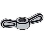 美標ASME/ANSI B18.6.9 - 2010 ASME/ANSI18.6 矮型壓鑄式蝶形螺母 [Table 5]