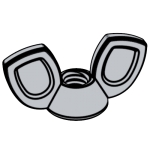 日标JIS B1185 (Type 4) - 2010 JIS1185 1185 壓鑄式蝶形螺母