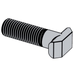 德标DIN 25192 - 1978 DIN25192 25192DIN 鐵路車輛用T形頭螺栓