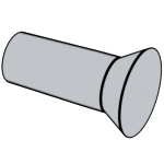 德标DIN 302 - 1993 DIN302 302DIN 沉头实心铆钉