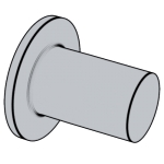 美标ANSI B18.1.1 (T1) - 1972 (R2016) ANSI1 实心小铆钉 - 平头实心铆钉 [Table 1] (ASTM A31, SAE J430)