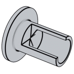 日标JIS D4312 (F) - 1990 JIS4312 4312JIS 汽車制動片襯片及離合器襯片用鉚釘 - 平圓頭鉚釘