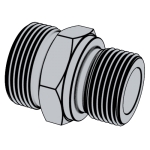 日标JIS B2351-1 (SDS-B) - 2000 JIS2351-1 2 卡套式直通管接頭 金屬密封 普通螺紋 [表9]