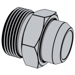 日标JIS B2351-1 (WDS) - 2000 JIS2351-1 235 焊接直通管接頭 [表13]