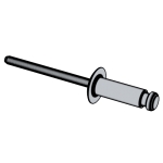 法國NF E25-716 - 2003 NF25-716 25-716NF 鐵帽鐵芯開口型圓頭抽芯鉚釘