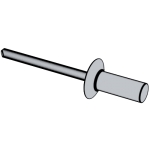 美标IFI 126 (T3) - 2003 IFI126 126IFI 120°封閉型沉頭抽芯鉚釘 [Table 3]