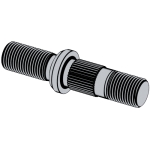 日标JIS /JASO C610 (T3) - 1979 JIS610 610J 汽車輪毂螺栓 [Table 3]