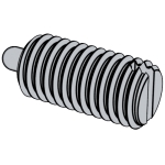 标準YJT 4033 (原YJT 21880(11)) YJT4033 4033 彈簧柱塞 - 開槽型