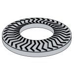 标准YJT 6007 (SKZ) YJT6007 6007YJT SKZ 滚花窄边碟形垫圈