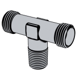 汽标代号Q 810B Q810B 810BQ 卡套式錐螺紋三通接頭體