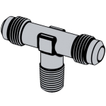 汽标代号Q 656B Q656B 656BQ 擴口式錐螺紋三通管接頭體