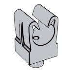 汽标代号Q 643 Q643 643Q 中間固定式塑料管線夾（單管）