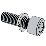 美标ASME B18.13 - 2017 ASME18.13 18.13ASME 内六角圆柱头螺钉和弹垫组合 SEMS[Table 1]