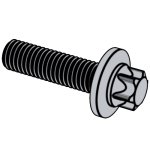 美标ASME B18.2.1 (T9) - 2012 ASME18.2.1 18 梅花头凸缘螺钉 [Table 9]