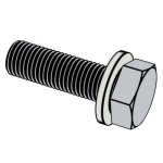 日标JIS B1187 - 1995 JIS1187 1187JIS 凹腦小頭六角頭螺栓和平墊組合