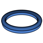 國标GB /T10708.1 - 2000 GB10708.1 10708.1G 活塞杆L2密封溝槽用蕾形圈