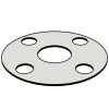 钢制管法兰用非金属垫片 - 全平面法兰用 FF 型垫片 Class 150 (PN20)