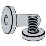 标準YJT 3039 YJT3039 3039YJT 内六角平頭夾闆螺母（子母鉚釘）