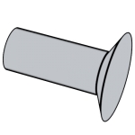 德标DIN 662 - 2011 DIN662 662DIN 半沉頭鉚釘 公稱直徑1.6 - 6 mm