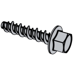 汽标代号Q 2A0 Q2A0 2A0Q 塑料用六角头法兰面自攻螺钉