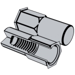 标准YJT 8030 YJT8030 8030YJT 半六角盲孔小平头拉铆螺母